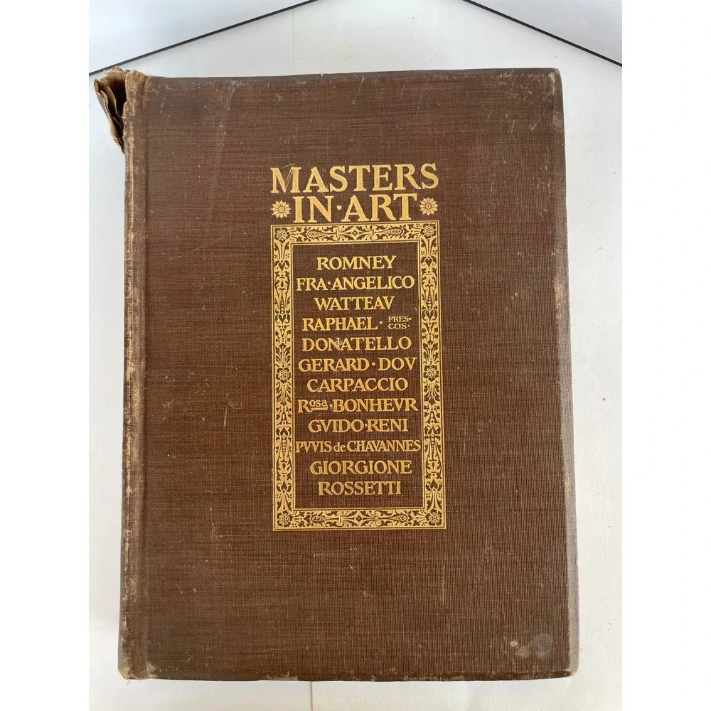 Masters In Art Illustrated Monographs 1903 Bates & Guild Co Antique Art Book